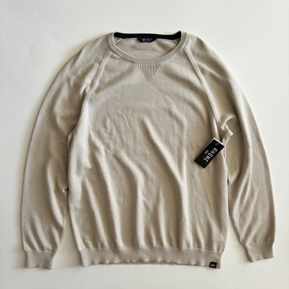 Rhone Nwt Dubliner Crewneck Knit Sweater Nwt Stone XXL